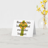 God Bless Je Hart - Ierse Spreuk  Kaart (Gele Bloem)