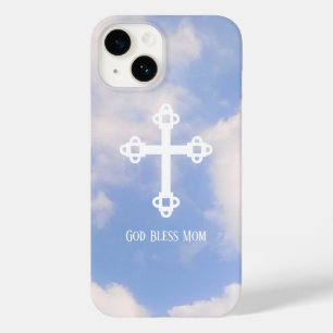 God Bless Ma Cross in de Sky Moederdag Case-Mate iPhone 14 Hoesje