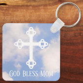 God Bless Ma Cross in de Sky Moederdag Sleutelhanger (Achterkant)