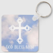 God Bless Ma Cross in de Sky Moederdag Sleutelhanger (Achterkant)