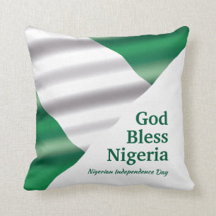 GOD BLESS NIGERIA Custom Scripture Kussen