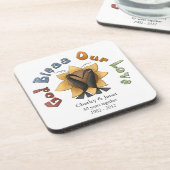 God Bless Our Love Cork Onderzetter (Linkerzijde)