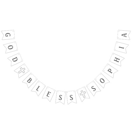 God Bless Personalized Banner (Alle)