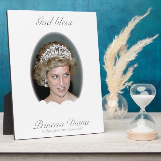 God Bless Princess Diana - Herdenking Fotoplaat (Zijkant)