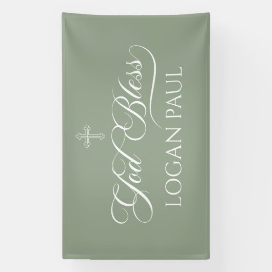 GOD BLESS SAGE banner backdrop (Verticaal)