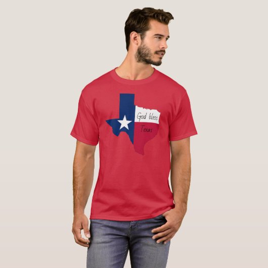 God bless Texas T-Shirt (Voorkant volledig)