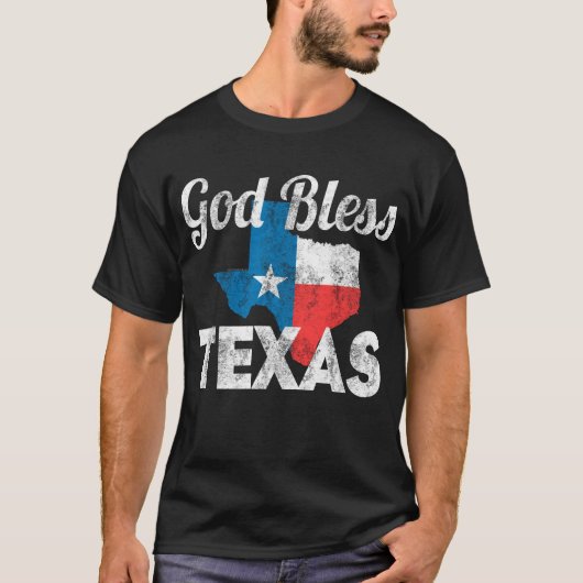 God Bless Texas T-shirt (Voorkant)