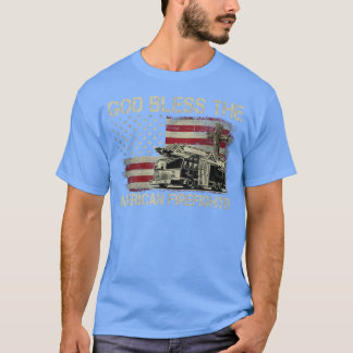 God Bless The American Firefighter Shirt T-Shirt