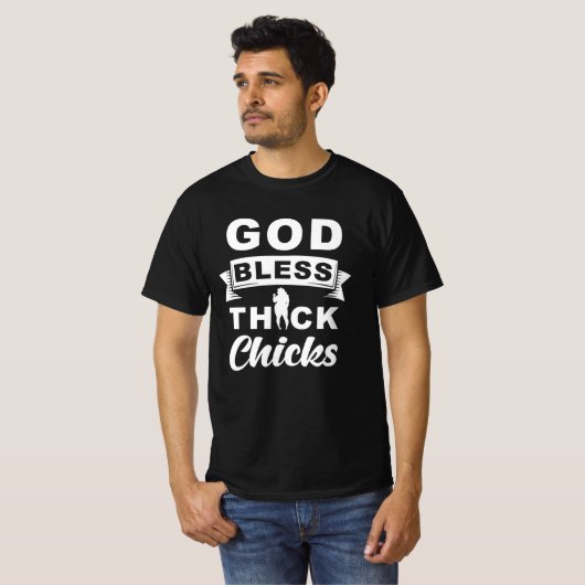 God Bless Thick Chicken T-shirt (Voorkant volledig)