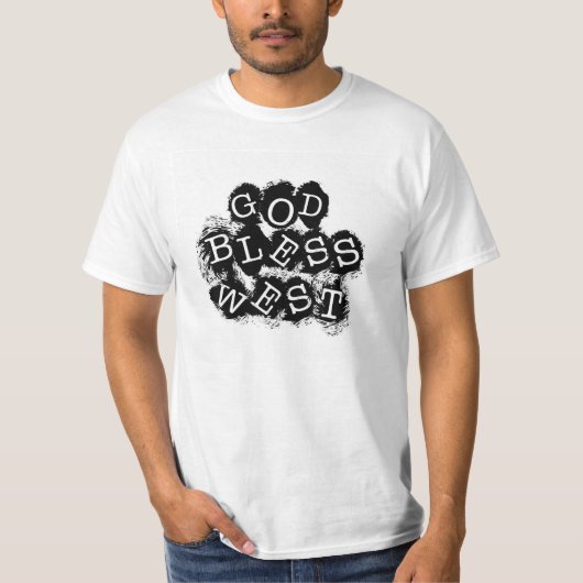 God Bless West T-Shirt (Voorkant)