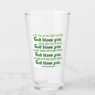 God Bless You Ierse Zegen Glas