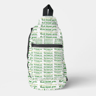 God Bless You Ierse Zegen Sling Bag