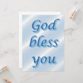 God bless you kaart (Voorkant / Achterkant in situ)