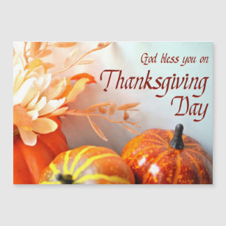 God Bless You Kerstkaart voor Thanksgiving Magnetische Uitnodiging