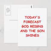 GOD BRIEFKAART (Voorkant / Achterkant)