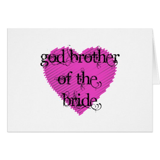 God Broeder van de Bride (Voorkant Horizontaal)