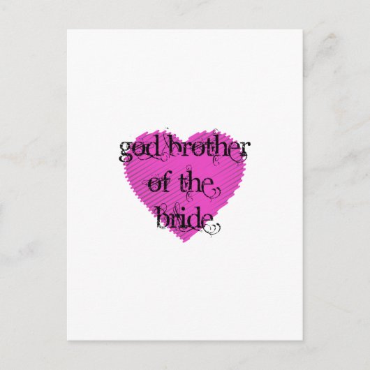 God Broeder van de Bride Briefkaart (Voorkant)