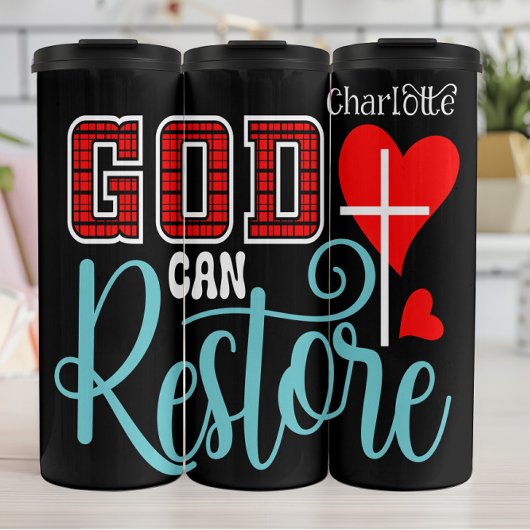 God Can Restore Everything Thermosbeker
