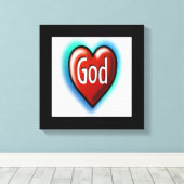 GOD CANVAS AFDRUK (Insitu (Houten vloer))