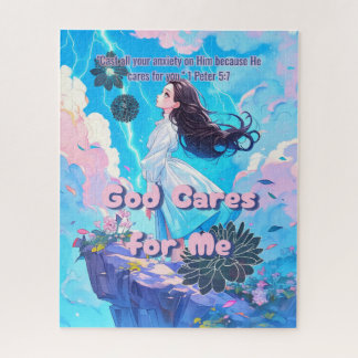 God Cares for Me - Christian Vintage Retro Anime Legpuzzel
