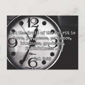 God citeert: Gal 5:22 — "Fruit of the Spirit" Briefkaart