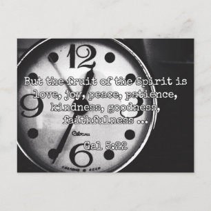 God citeert : Gal 5:22 — "Fruit van gedistilleerde Briefkaart