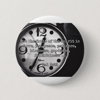 God citeert : Gal 5:22 — "Fruit van gedistilleerde Ronde Button 5,7 Cm