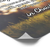 God citeert: Phil 4:7 - "Vrede van God" Poster (Hoek)