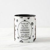 God Creëer CHOCOLADE LABRADOR RETRIEVERS Mok (Midden)