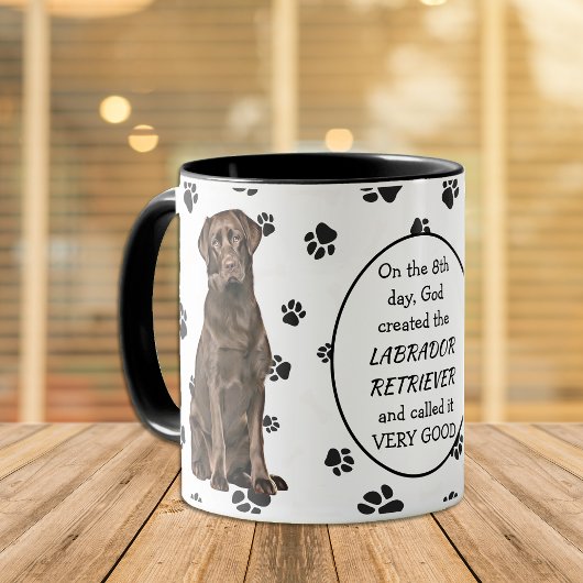 God Creëer CHOCOLADE LABRADOR RETRIEVERS Mok