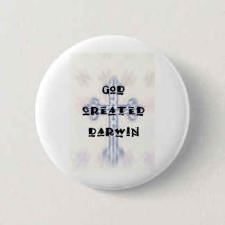 God Creëer Darwin Ronde Button 5,7 Cm