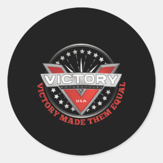 God Creëer de overwinning en maakte ze gelijk in d Ronde Sticker