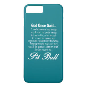God Creëer de Pit Bull iPhone 8 Plus / 7 Plus Hoesje