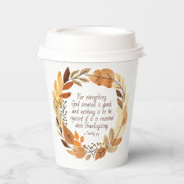 God Creëer het goede | Thanksgiving krans | Neutra Papieren Bekers
