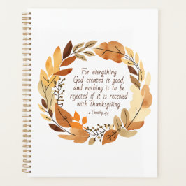 God Creëer het goede | Thanksgiving krans | Neutra Planner