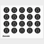 God Creëer Man Samuel Colt maakte hen gelijk aan 1 Ronde Sticker (Vel)
