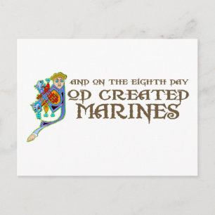 God Creëer Marines Briefkaart