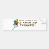 God Creëer Massage Bumpersticker (Voorkant)