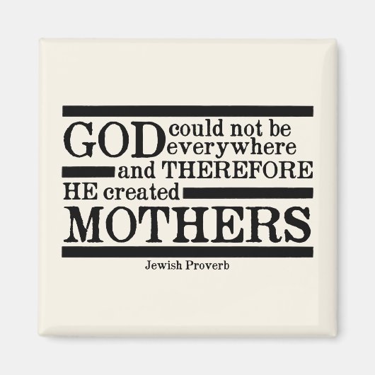 God Creëer Moeders Magneet (Voorkant)