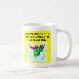 god creëerde lijndansen koffiemok