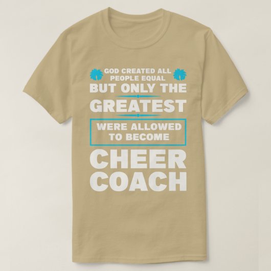 god creëerde mensen worden hometraine coaches tege t-shirt (Design voorkant)
