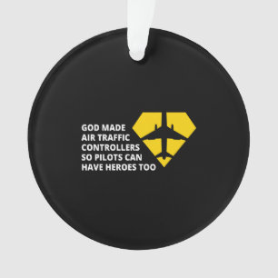 god , de luchtverkeersleiders die de leiding hebbe ornament