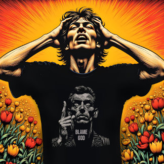 God de schuld geven t-shirt