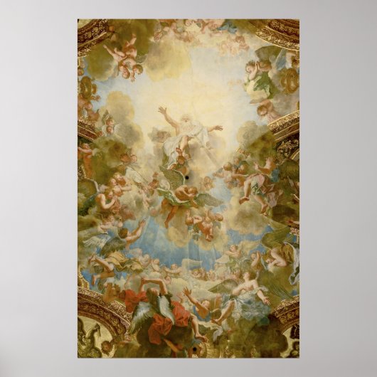 God de Vader Almighty van Antoine Coypel Poster (Voorkant)