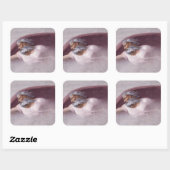 God de Vader Renaissance Devotioneel ontwerp Vierkante Sticker (Vel)