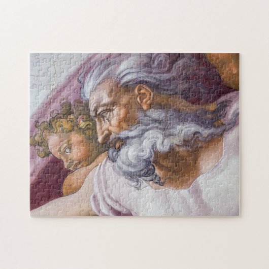 God de vader, Sistine Chapel van Michelangelo Legpuzzel (Horizontaal)
