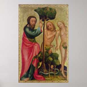 God de Vader straffen Adam en Eva Poster