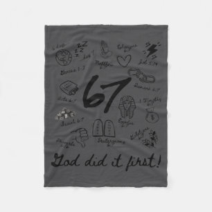God deed het eerst 6 7 Bijbelvers christelijk gelo Fleece Deken