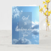 God denkt aan je kaart (Gele Bloem)