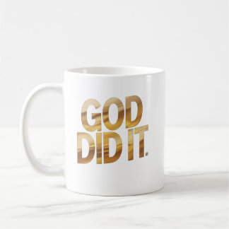 God Did It – Faith-Inspired Christian Coffe Mug Koffiemok